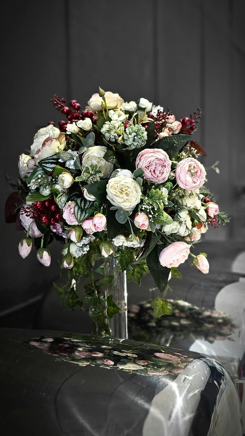 A lush mixed bouquet